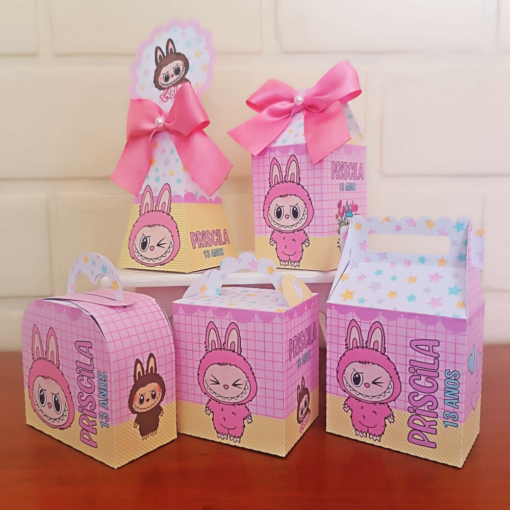 Kit Festa Caixinhas Personalizadas - Labubu