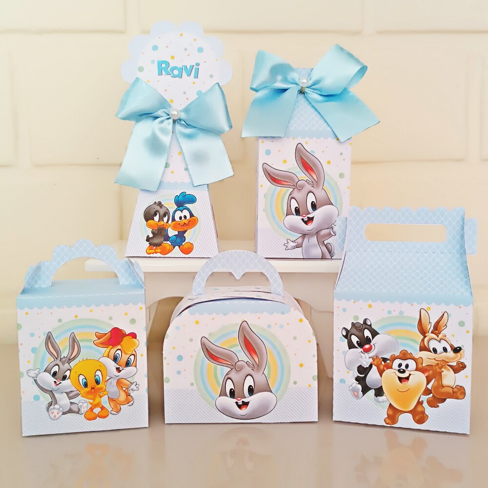 Kit Festa Caixinhas Personalizadas - Baby Looney Tunes