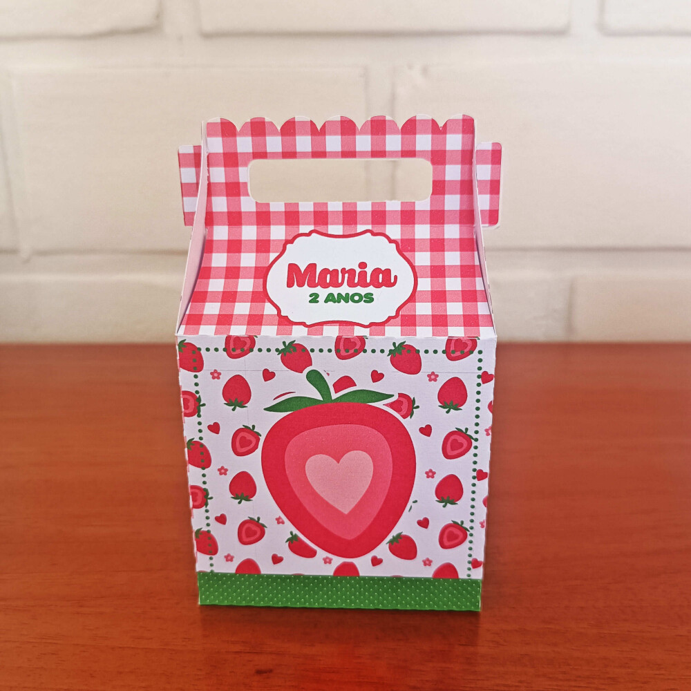 Kit Festa Caixinhas Personalizadas - Morango do Amor