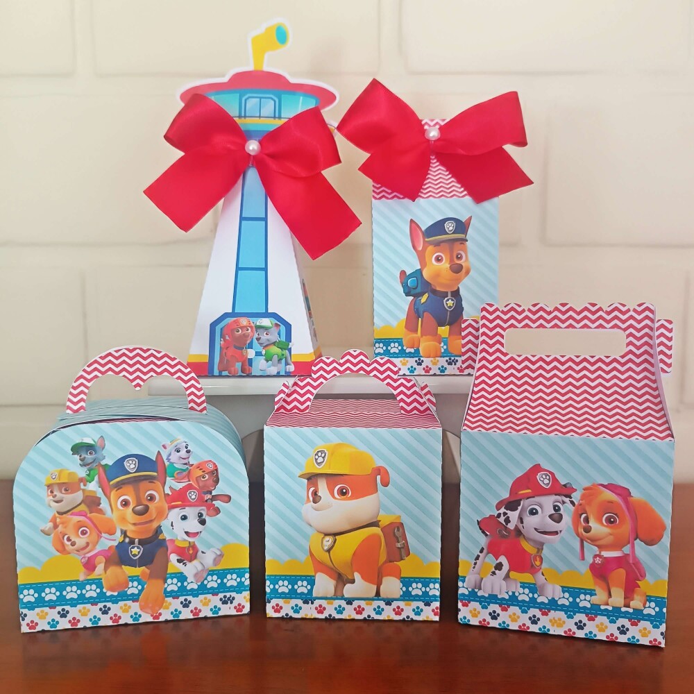 Kit Festa Caixinhas Personalizadas - Patrulha Canina