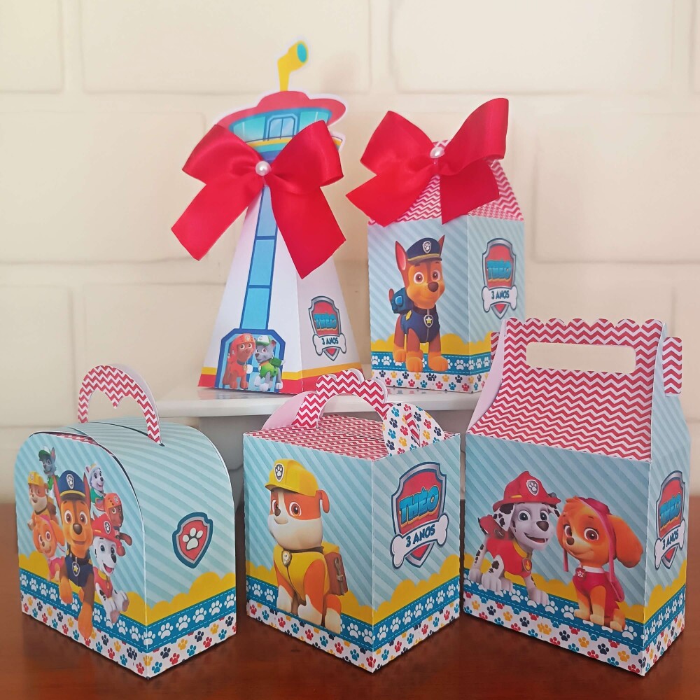 Kit Festa Caixinhas Personalizadas - Patrulha Canina