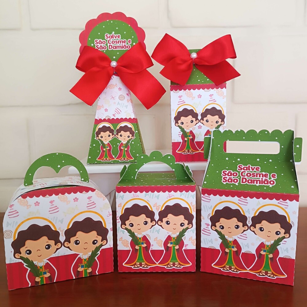 Kit Festa Caixinhas Personalizadas - São Cosme e Damião