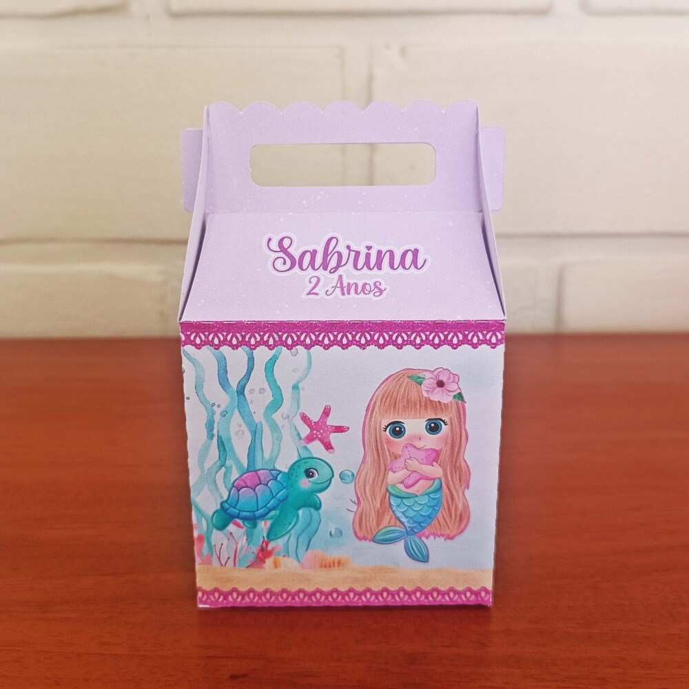 Kit Festa Caixinhas Personalizadas - Sereia