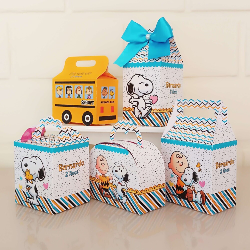 Kit Festa Caixinhas Personalizadas - Snoopy