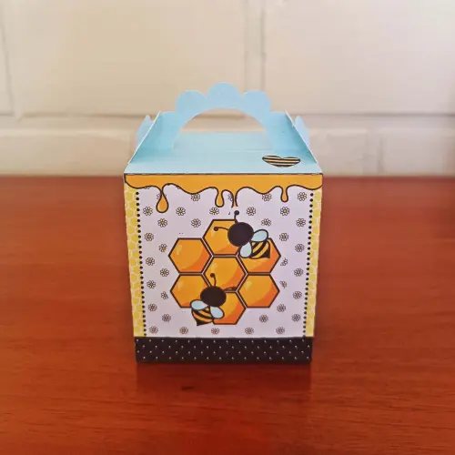 20 Caixinhas Personalizadas Abelhinha | Kit Festa | PEGUE E MONTE
