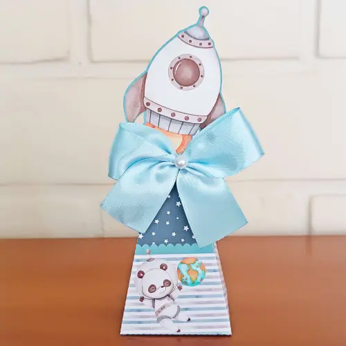 20 Caixinhas Personalizadas Astronauta Aquarela | Kit Festa | PEG