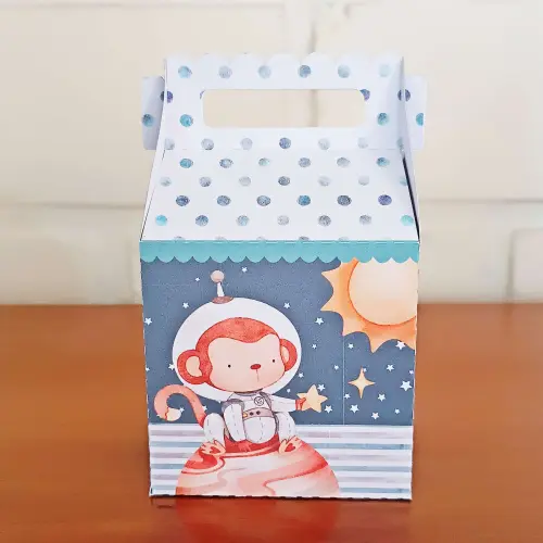 20 Caixinhas Personalizadas Astronauta Aquarela | Kit Festa | PEG