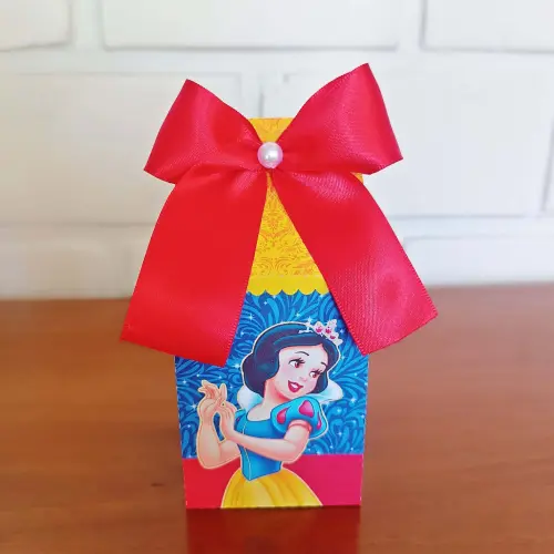 20 Caixinhas Personalizadas Branca de Neve | Kit Festa | PEGUE E