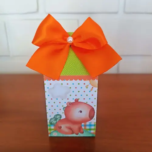 20 Caixinhas Personalizadas Capivara Aquarela | Kit Festa | PEGUE