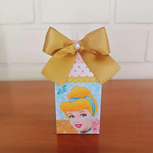 20 Caixinhas Personalizadas Cinderela | Kit Festa | PEGUE E MONTE