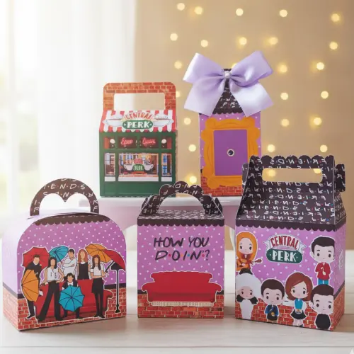 20 Caixinhas Personalizadas Friends | Kit Festa | PEGUE E MONTE