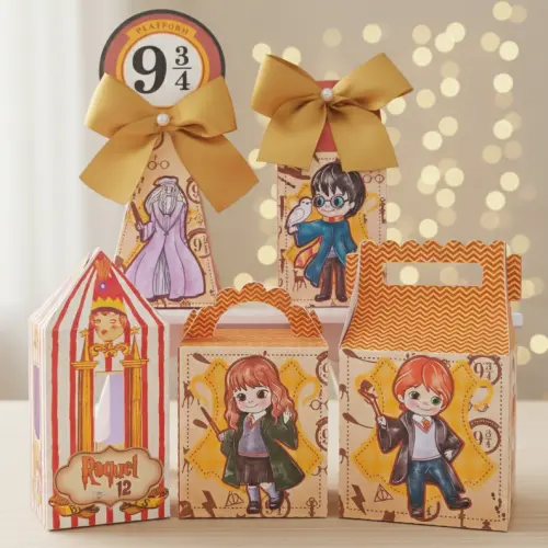 20 Caixinhas Personalizadas Harry Potter | Kit Festa | PEGUE E MONTE
