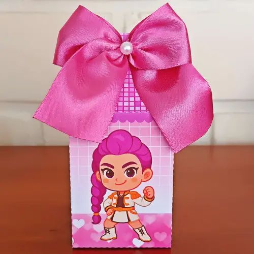 20 Caixinhas Personalizadas Guerreiras do K-Pop | Kit Festa | PEG
