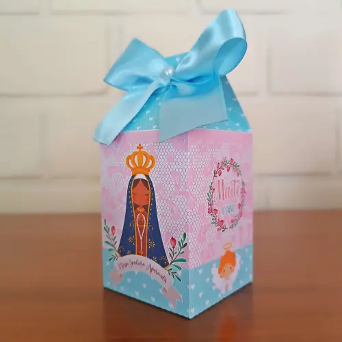 20 Caixinhas Personalizadas Nossa Senhora Aparecida Aquarela | Ki