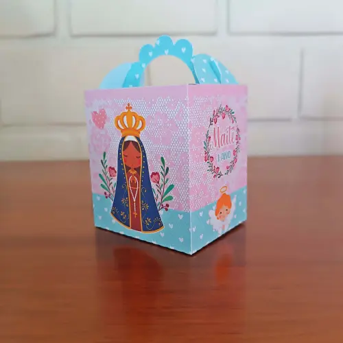20 Caixinhas Personalizadas Nossa Senhora Aparecida Aquarela | Ki