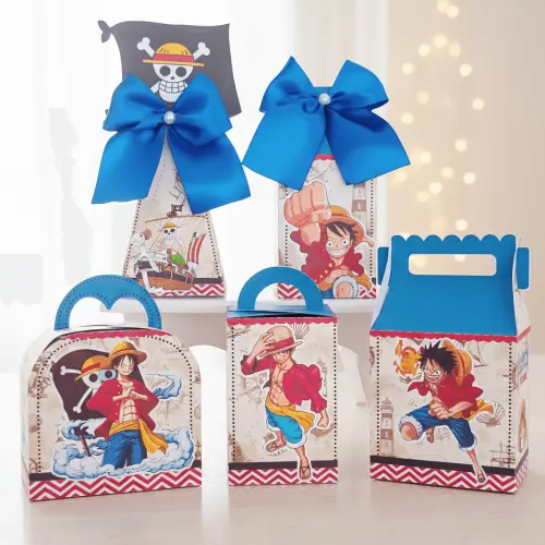 20 Caixinhas Personalizadas One Piece | Kit Festa | PEGUE E MONTE