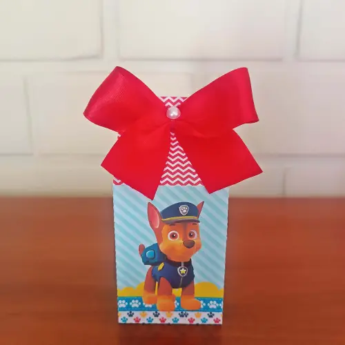 20 Caixinhas Personalizadas Patrulha Canina | Kit Festa | PEGUE E