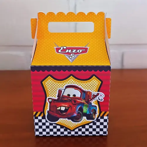 20 Caixinhas Personalizadas Carros Disney | Kit Festa | PEGUE E M