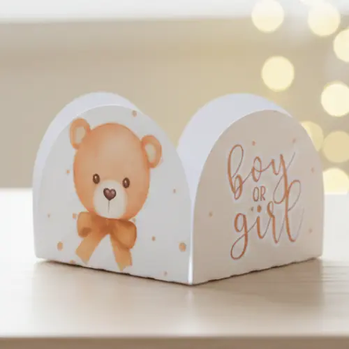 Forminhas de Doces Personalizadas - Chá Revelação Neutro