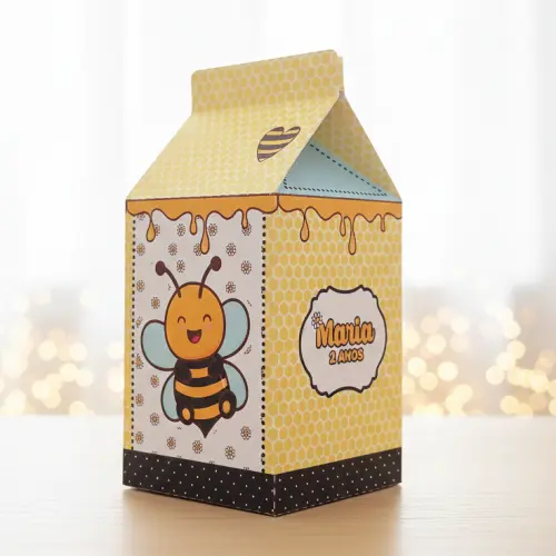 Caixa Milk Personalizada - Abelhinha