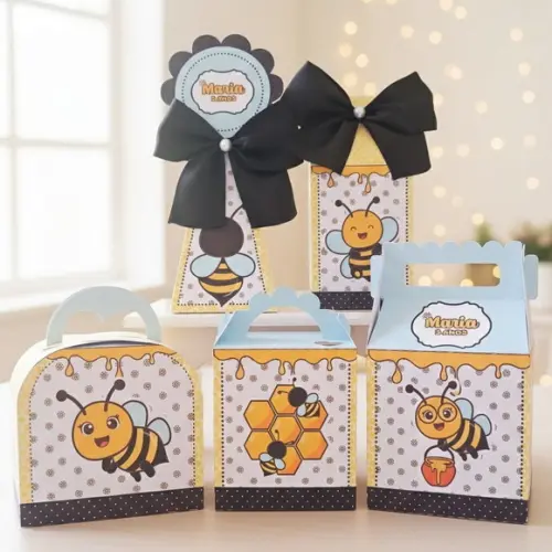 Kit 40 Caixinhas Personalizadas - Abelhinha