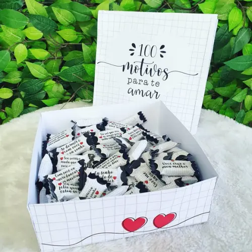 100 Balas Personalizadas - Dia dos Namorados