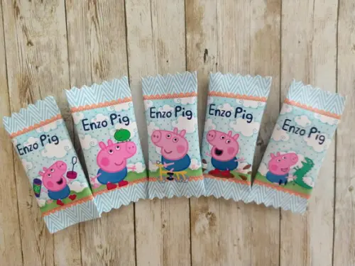 100 Balas Personalizadas - Porquinho