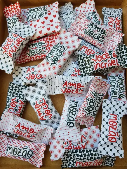 100 Balas Personalizadas - Dia dos Namorados