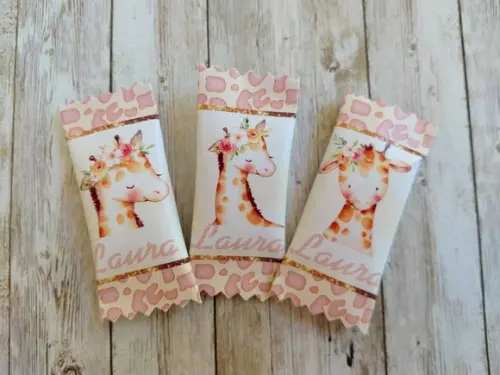 100 Balas Personalizadas - Girafinha