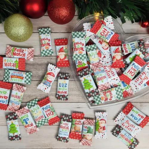 100 Balas Personalizadas - Natal