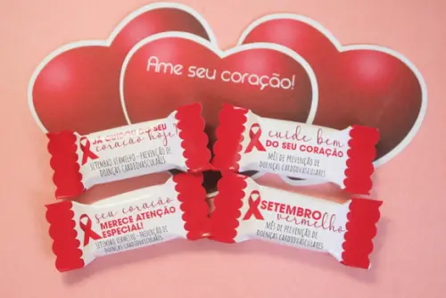 100 Balas Personalizadas - Setembro Vermelho
