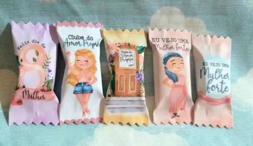 100 Balas Personalizadas - Dia das Mulheres