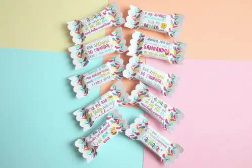 100 Balas Personalizadas - Carnaval
