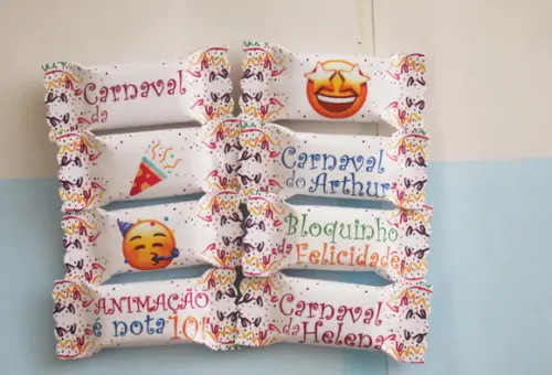 100 Balas Personalizadas - Carnaval