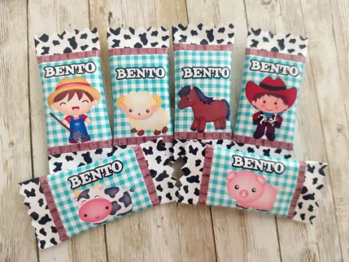 100 Balas Personalizadas - Fazendinha