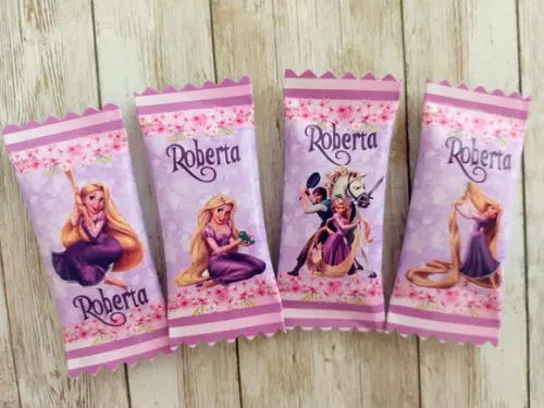 100 Balas Personalizadas - Enrolados