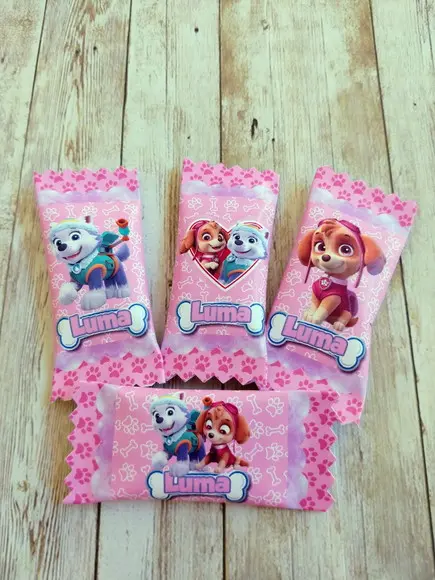 100 Balas Personalizadas - Patrulha Canina