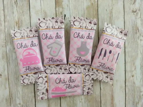 100 Balas Personalizadas - Chá de Cozinha