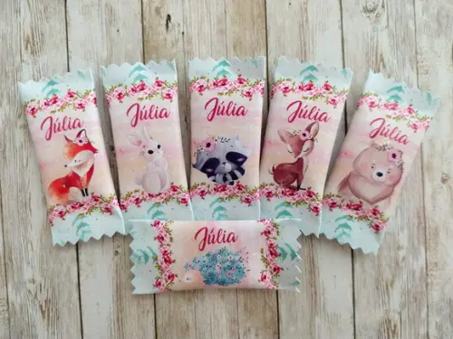 100 Balas Personalizadas - Bosque