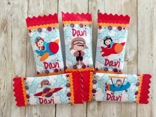 100 Balas Personalizadas - Aviador