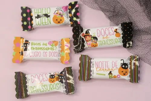 100 Balas Personalizadas - Halloween
