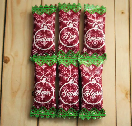 100 Balas Personalizadas - Natal