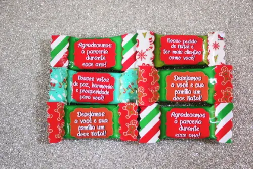 100 Balas Personalizadas - Natal
