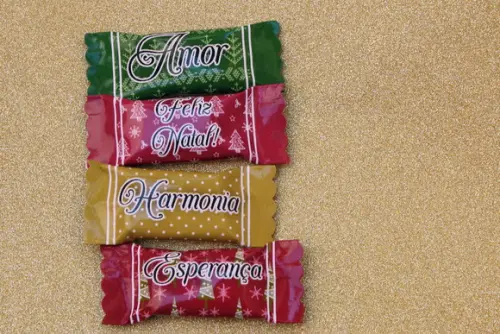 100 Balas Personalizadas - Natal
