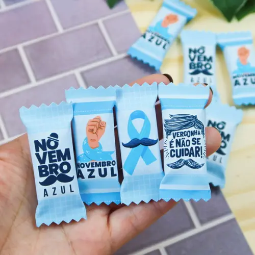 100 Balas Personalizadas - Novembro Azul