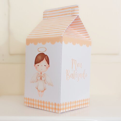 Caixinha Milk Personalizada - Batizado Neutro
