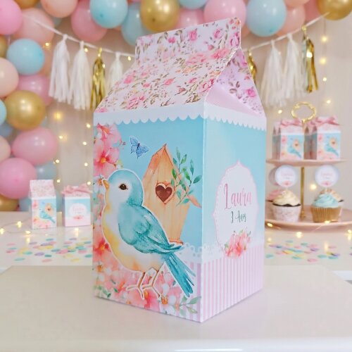 Caixinha Milk Personalizada - Jardim Encantado