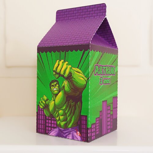 Caixinha Milk Personalizada - Hulk