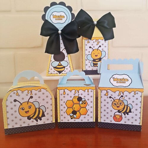 Kit Festa Caixinhas Personalizadas - Abelhinha