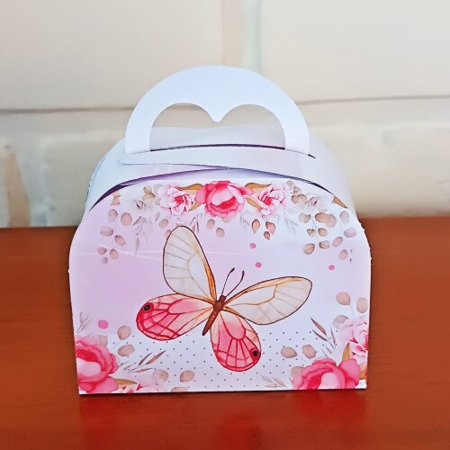 Kit Festa Caixinhas Personalizadas - Borboletas Rosa